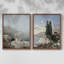 «Vintage Landscape XXIII», impression giclée sur cadre - ensemble de 2-1060654525-1060654499