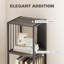 165cm H x 33.5cm W Metal Bookcase