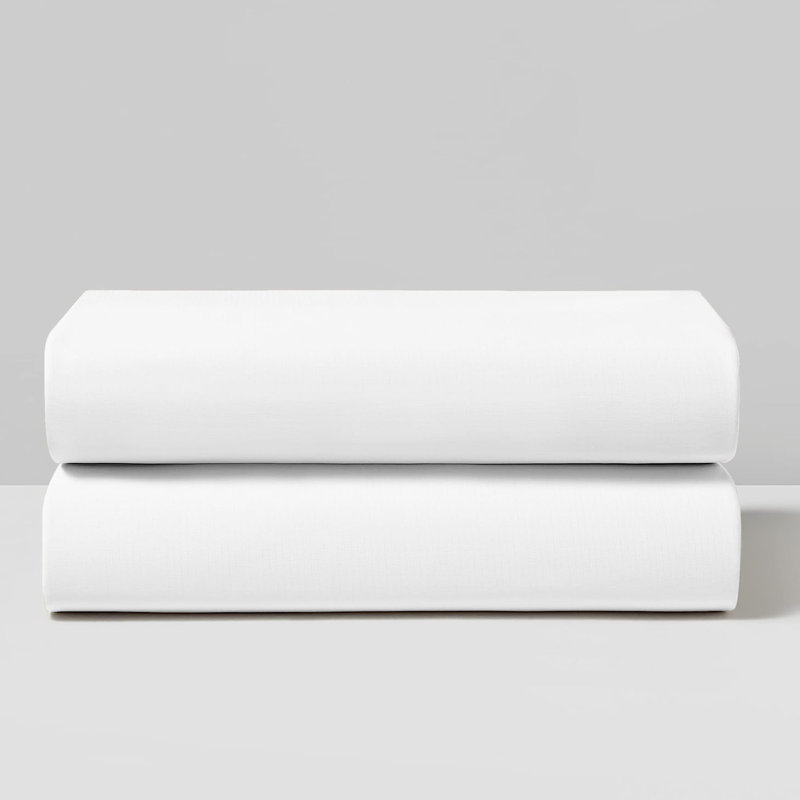 Henigman 100% Cotton Sateen Pillow Case, White