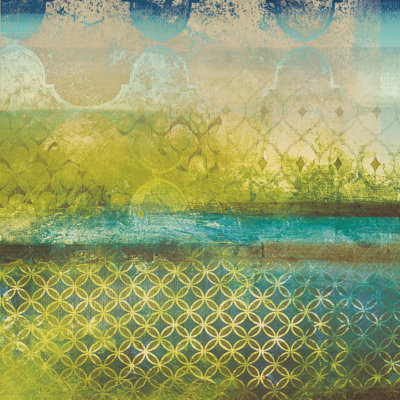 Green Pattern Vivid - Wrapped Canvas Print