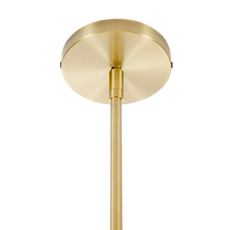 Lustre tambour 5 lumières Rios Modern Elegance, Blanc, Doré