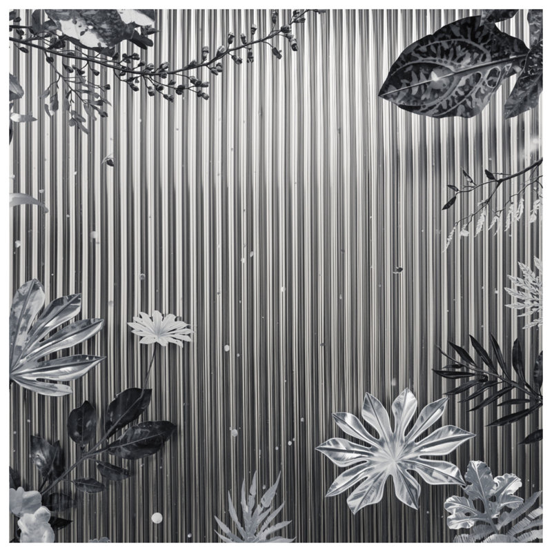 Housses de couette monochromes à feuillage tropical, Lit simple