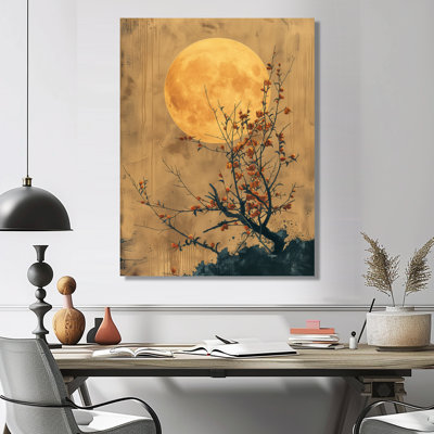 «Black Bonsai», impression d'art mural noir au Japon