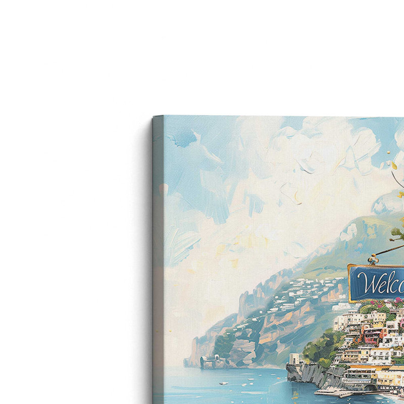 Positano Paradise, grande impression sur toile, H 54 po x l 36 po