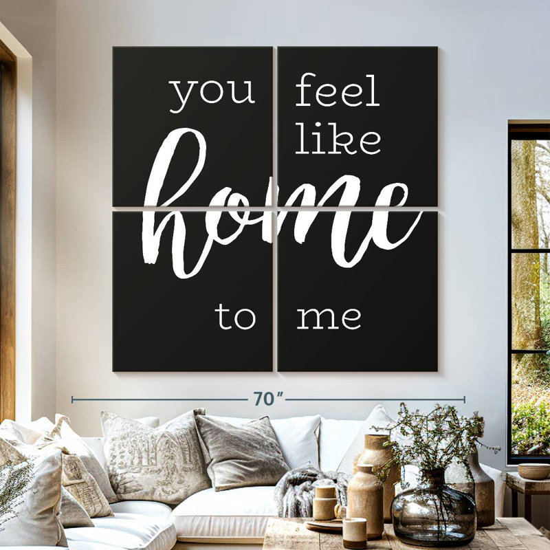 Love Is Home Typography, 57" H x 57" W