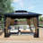 Aoodor Replacement 4-Panel Gazebo Sidewall Curtains-121327732-121327737