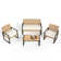 Armantine Darb Stylish 4-Person Wicker Patio Set