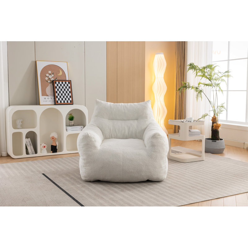 Fauteuil à billes standard, Microfibre / microsuède ivoire