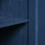 Buffet élégant bleu marine avec portes à motif ondulé, rangement à 4 portes pour le salon, le vestibule ou le bureau-264842642