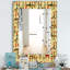 Miroir mural traditionnel Texture with African Women-40102127