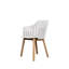 Choice Chair Indoor and Four Wood Legs Base with Upholstery Cane-line Ambience Seat Cover-606340318-606434923
