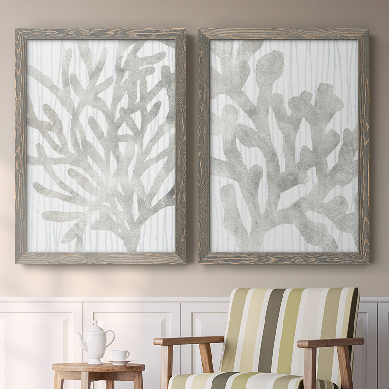 Toile encadrée Quiet Coral III-Premium - prête à être accrochée