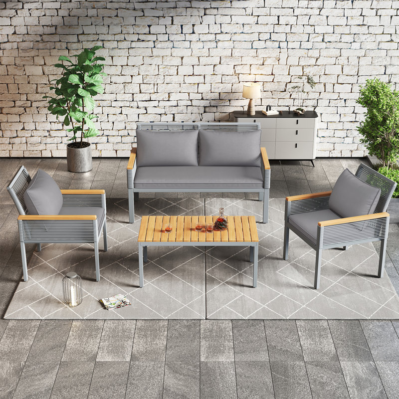 Issaac 4 - Person Seating Group with Cushions