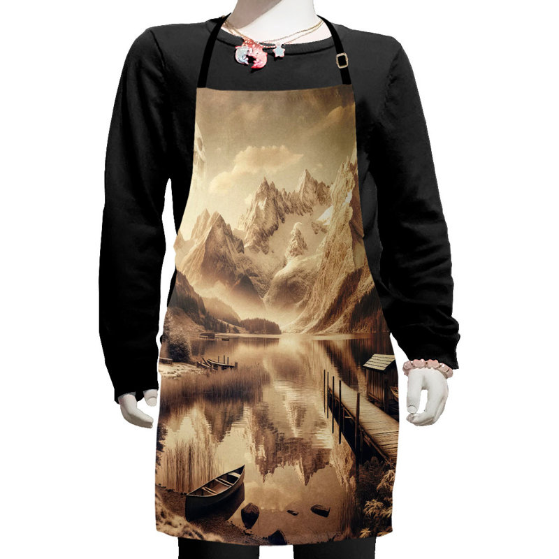No Pattern Bib Apron