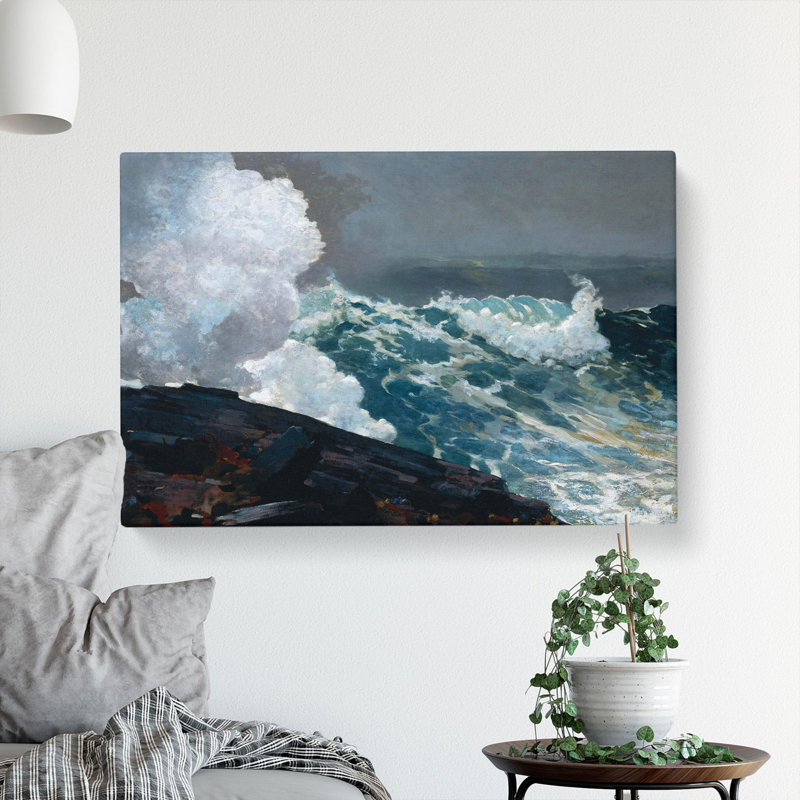Northeaster by Winslow Homer - Wrapped Canvas Painting, 35cm H x 50cm W x 3cm D