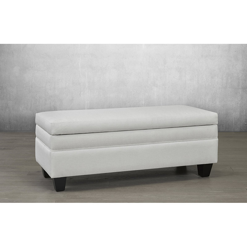 Banc de rangement Morganna, Blanc cassé