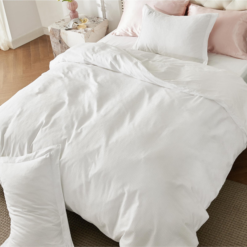Ensemble de housse de couette Bedure, Housse de couette très grand + 2 taies décorativ