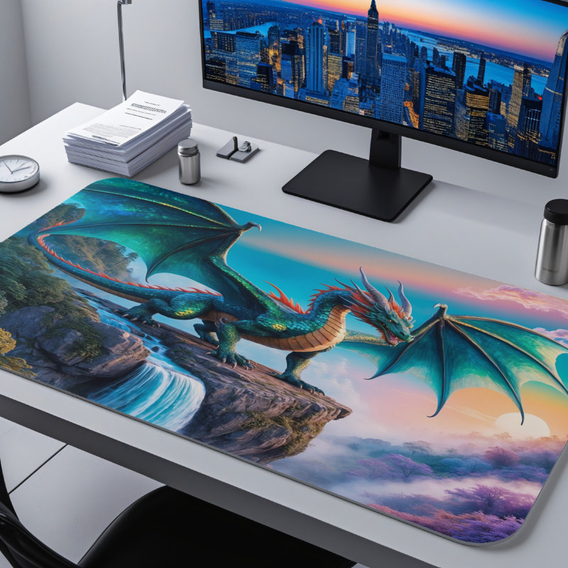 Polyester Desk Pad, 23.6x13.8