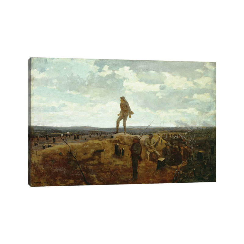 Defiance: Inviting A Shot Before Petersburg, 1864 by Winslow Homer - Wrapped Canvas Gallery-Wrapped Canvas Giclée