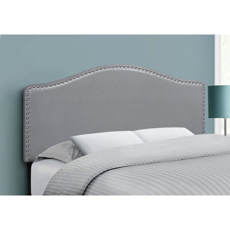 Bed, Headboard Only, Bedroom, Upholstered, Grey, Full