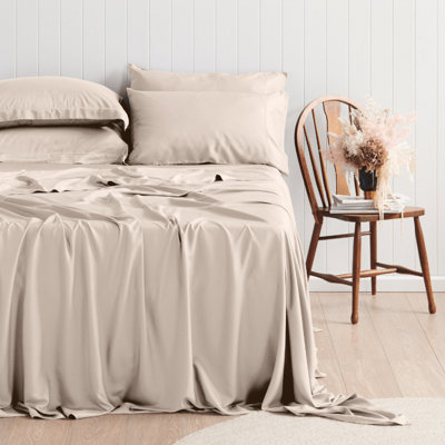 Ensemble de draps 6 pièces en rayonne de qualité supérieure - ultra doux et respirant