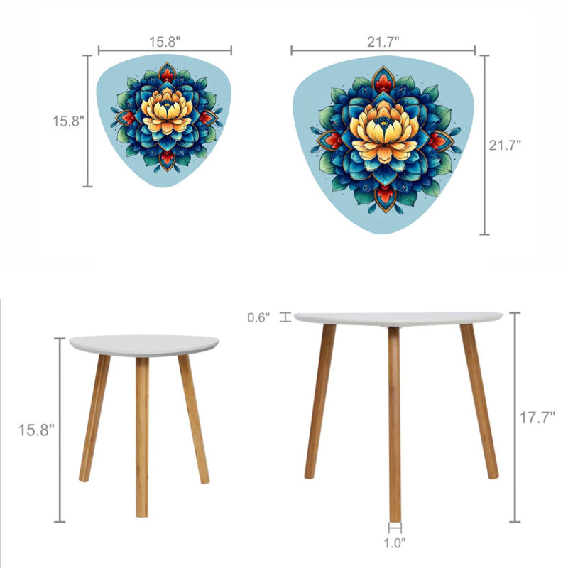 Ensemble de 2 tables basses gigognes Triang