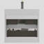 Grand meuble-lavabo flottant mural