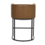Tabouret rembourré à hauteur de comptoir avec structure en métal-1414249792