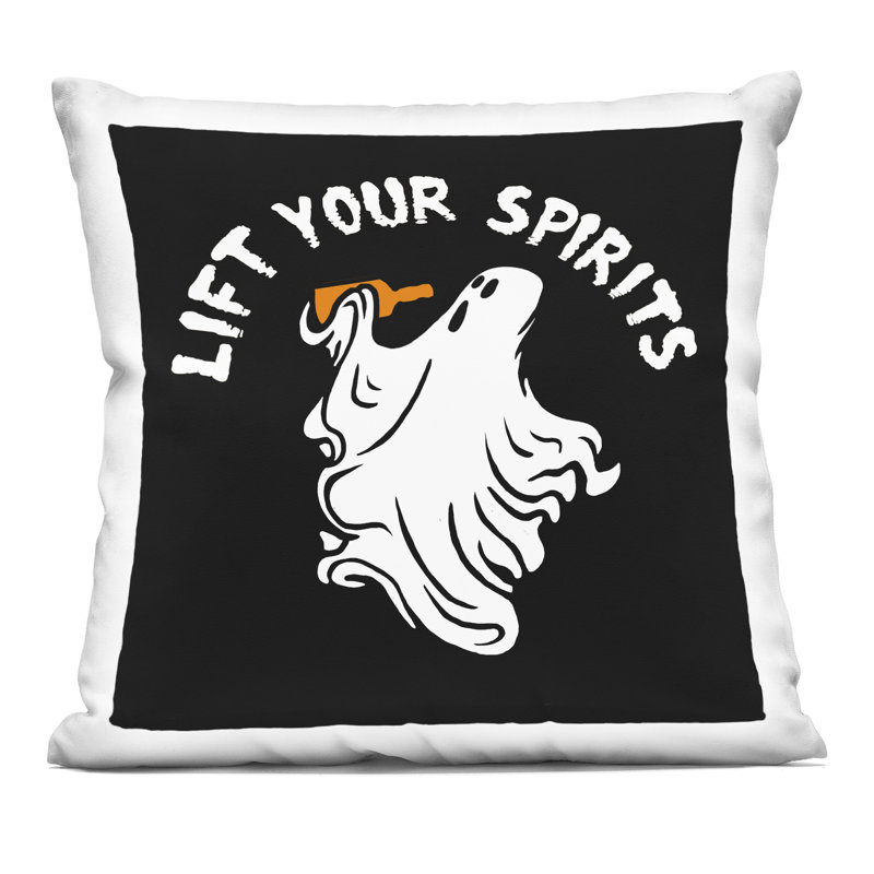 Conception de coussin décoratif décoratif Lift Your Spirits Ghost par Jedco Brands, Inc.
