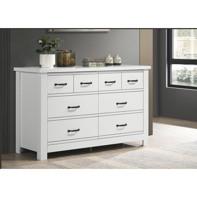Commode blanche 6 tiroirs Cassini
