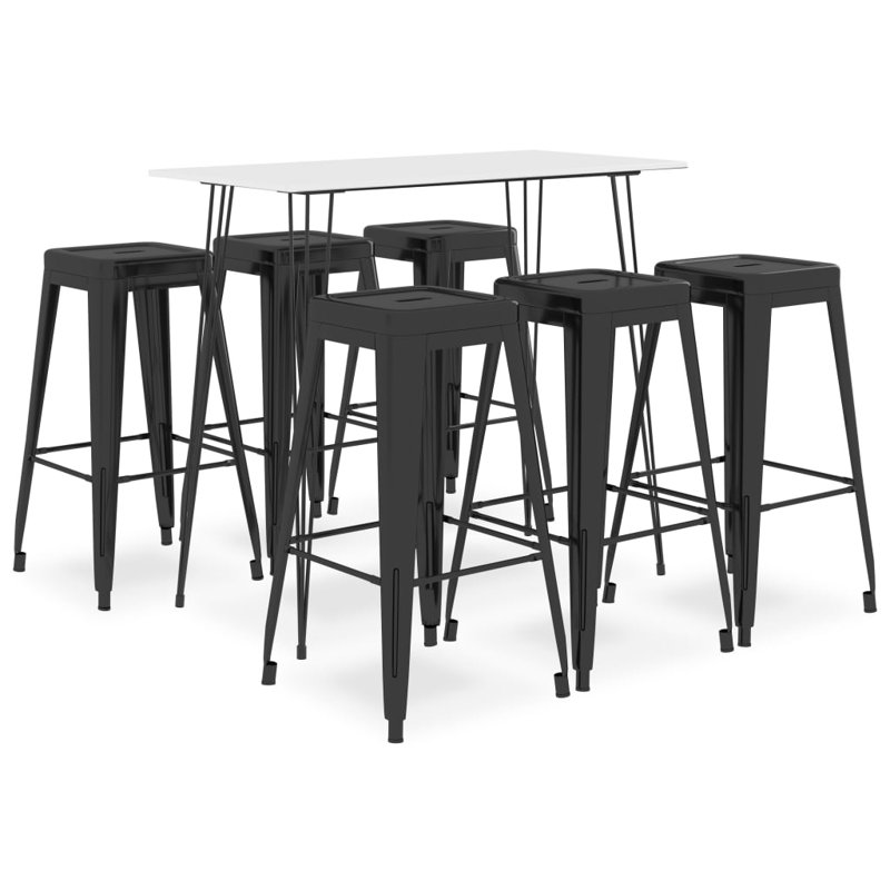 Phung 6 - Person Dining Set, Black