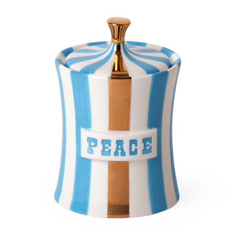 Scented Jar Candle with Ceramic Holder