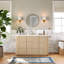 Round Aluminum Frame Wall Mirror with Horizontal or Vertical Mount for Bathroom, Bedroom, Entryway-1223856860-1223856863