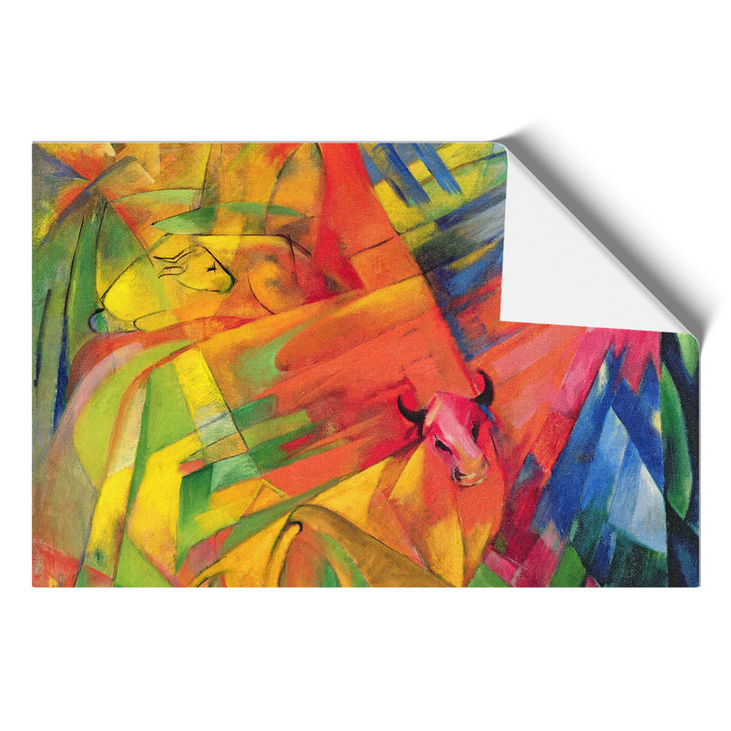 Animals In A Landscape - No Frame Print, 42cm H x 59cm W x 0.1cm D