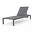 Chaise longue grise