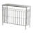 40x14x31" Rustic Iron Arched Fence Console Table