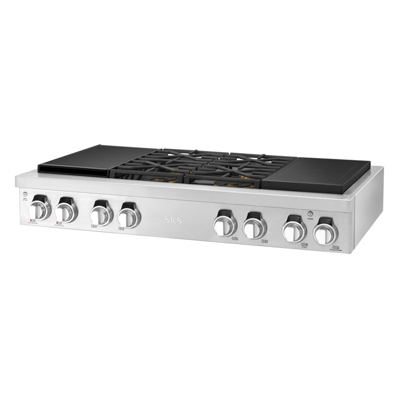 48-Inch Dual-Fuel Pro Rangetop With Sous Vide And Induction