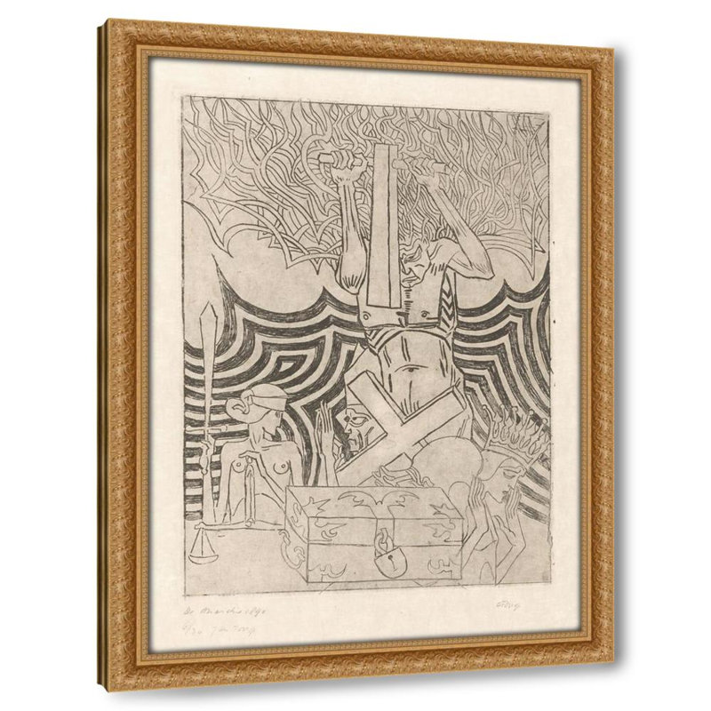 De Anarchie (1949), H 32 po x l 24 po x P 1,5 po