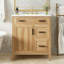 Meuble-lavabo de 30 po en bois avec cadre en bois massif, 1 porte à fermeture douce, 2 tiroirs à fermeture douce, tablette réglable, armoire de rangement moderne-1591215924