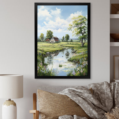 Art mural sur toile de ferme, impression de charme champêtre rustique - Charme de ferme relaxant I