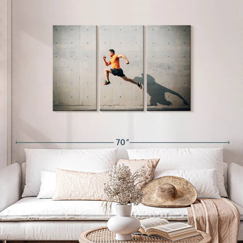 Jumping Man, 28" H x 45" W