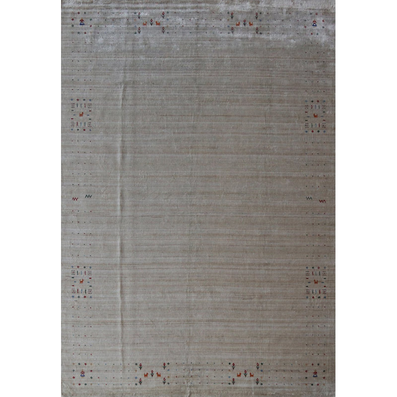 Handmade Wool Gabbeh Style Indian Area Rug 9x12