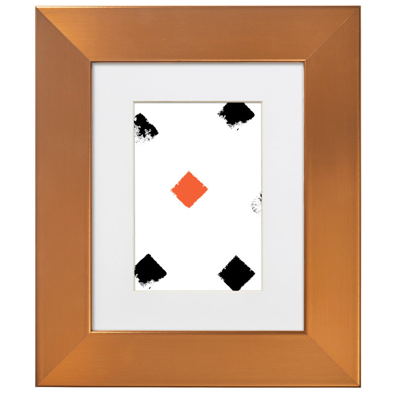 Cadre photo simple en brun, 24 po x 24 po emmêlé à 20 po x 20 po