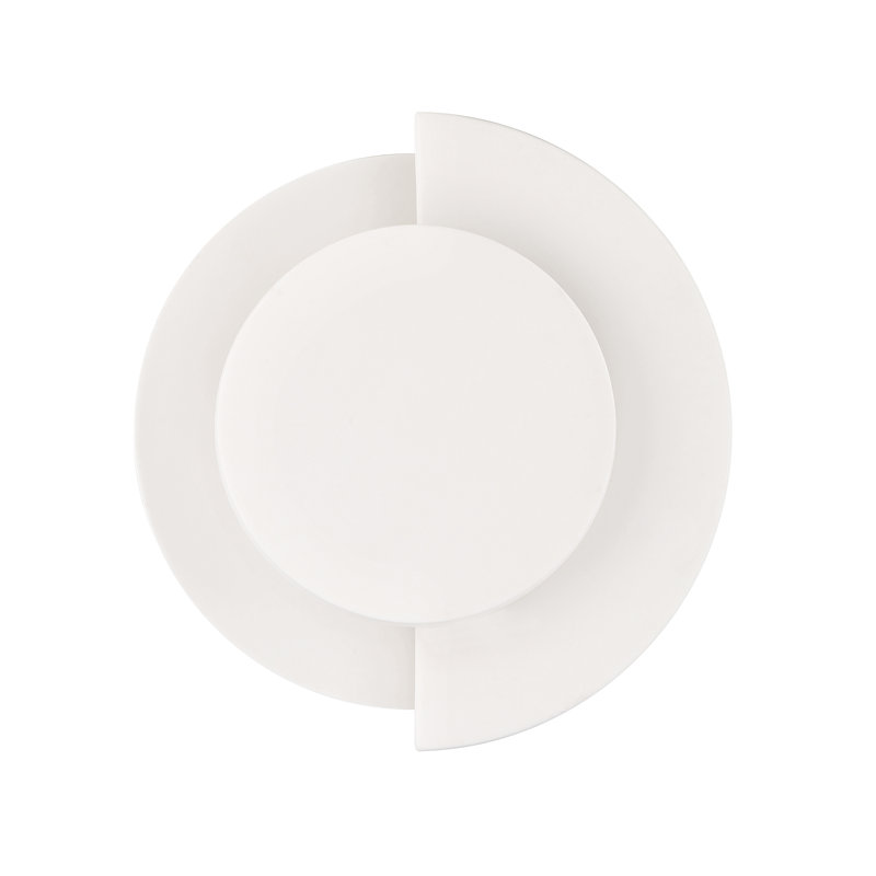 Applique murale 1 lumière Hunter Opaline Crest, White