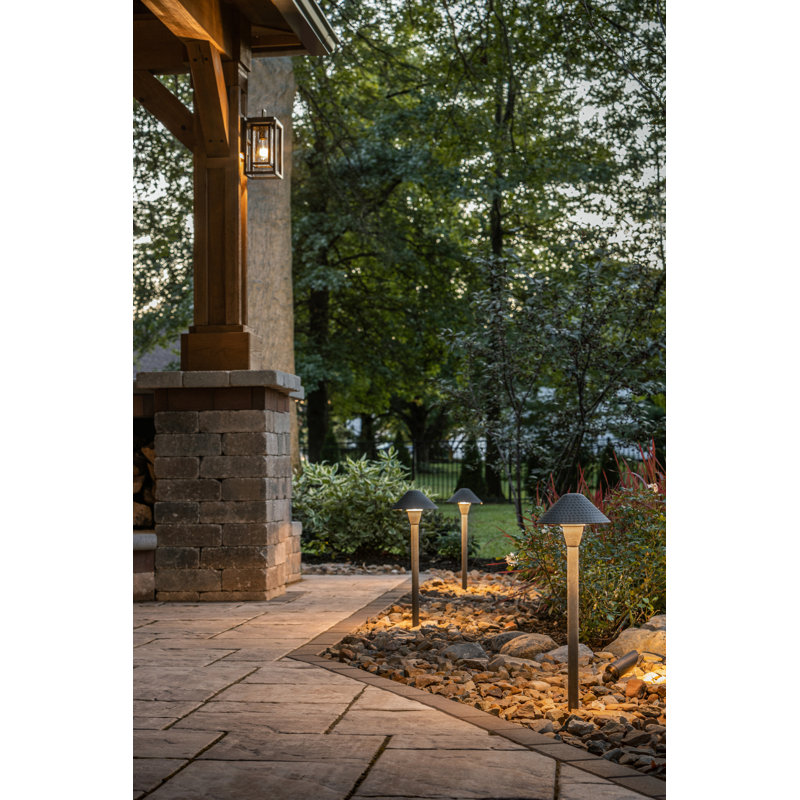 Hardy Island Brown Low Voltage Pathway Light, 15.5" H x 6.75" W x 6.75" D