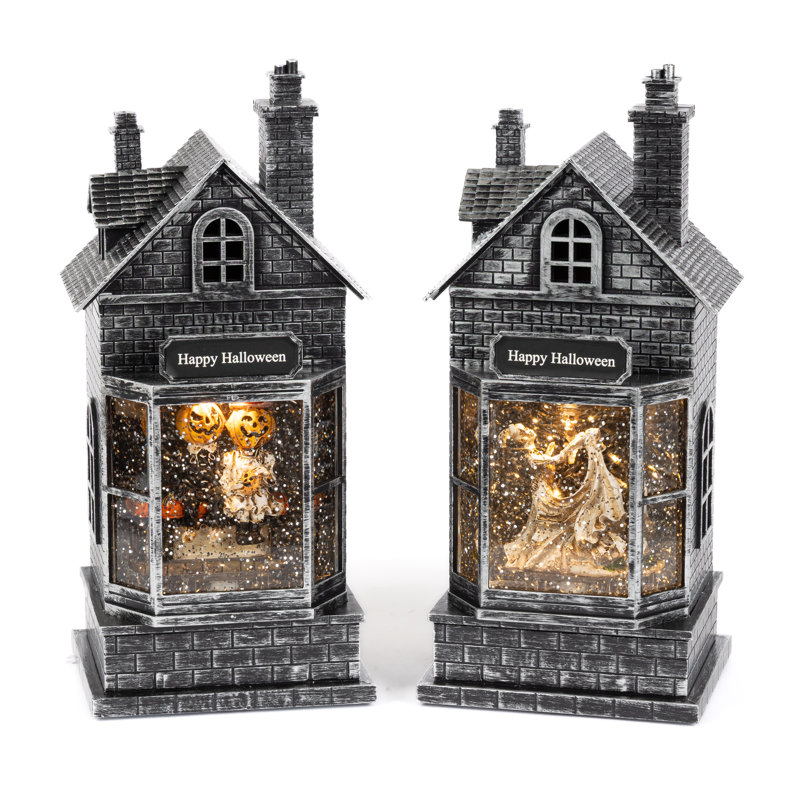 ENSEMBLE DE 2 globes lumineux d'Halloween 10,5 pouces