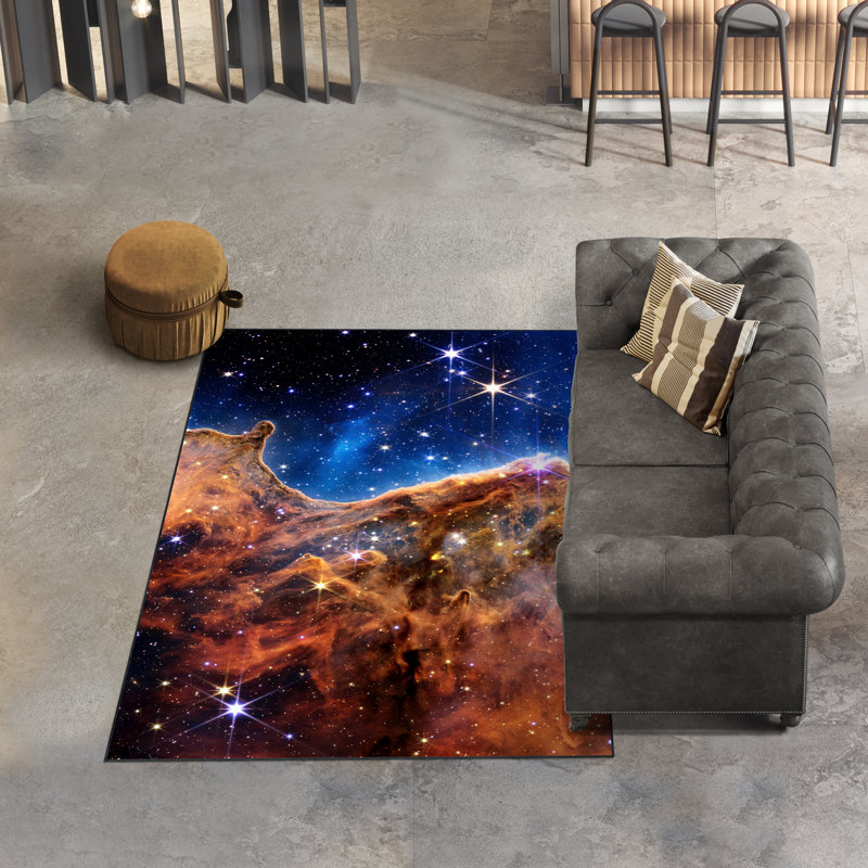 Divyan Abstract Indoor Rug, Rectangle 5' x 7'6"