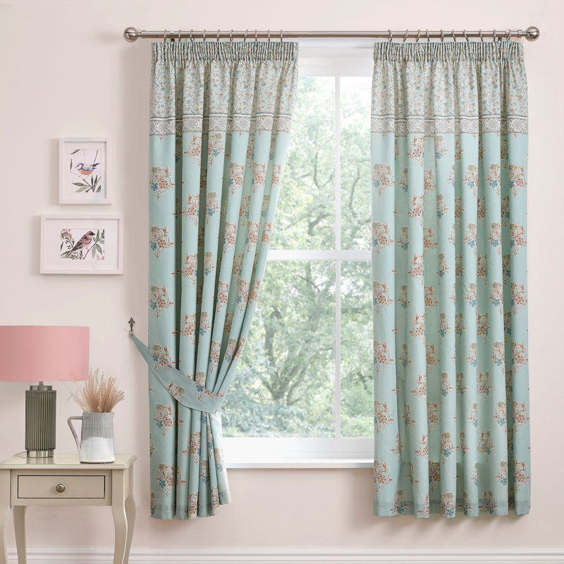 Londyn Cotton Blend Semi Sheer Curtain Pair
