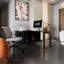 Bureau rotatif de 72 pouces de largeur ou poste de travail compact et réglable dans deux directions avec compartiments de rangement