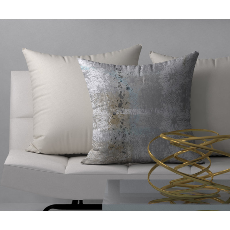 Abstract Throw Pillow, 24" H x 24" W